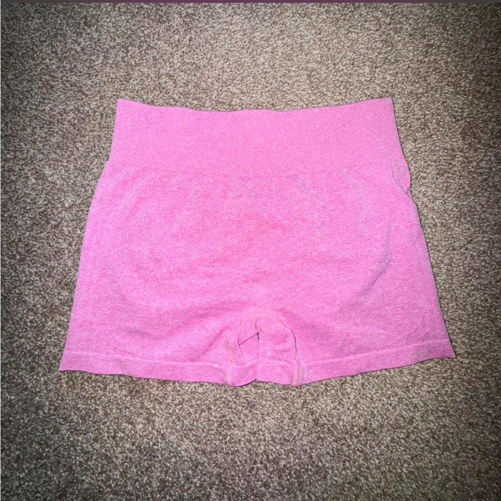 Pink High-Waisted Shorts - Picture 1 of 3